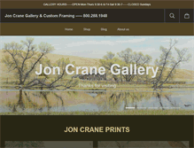 Tablet Screenshot of joncranegallery.net